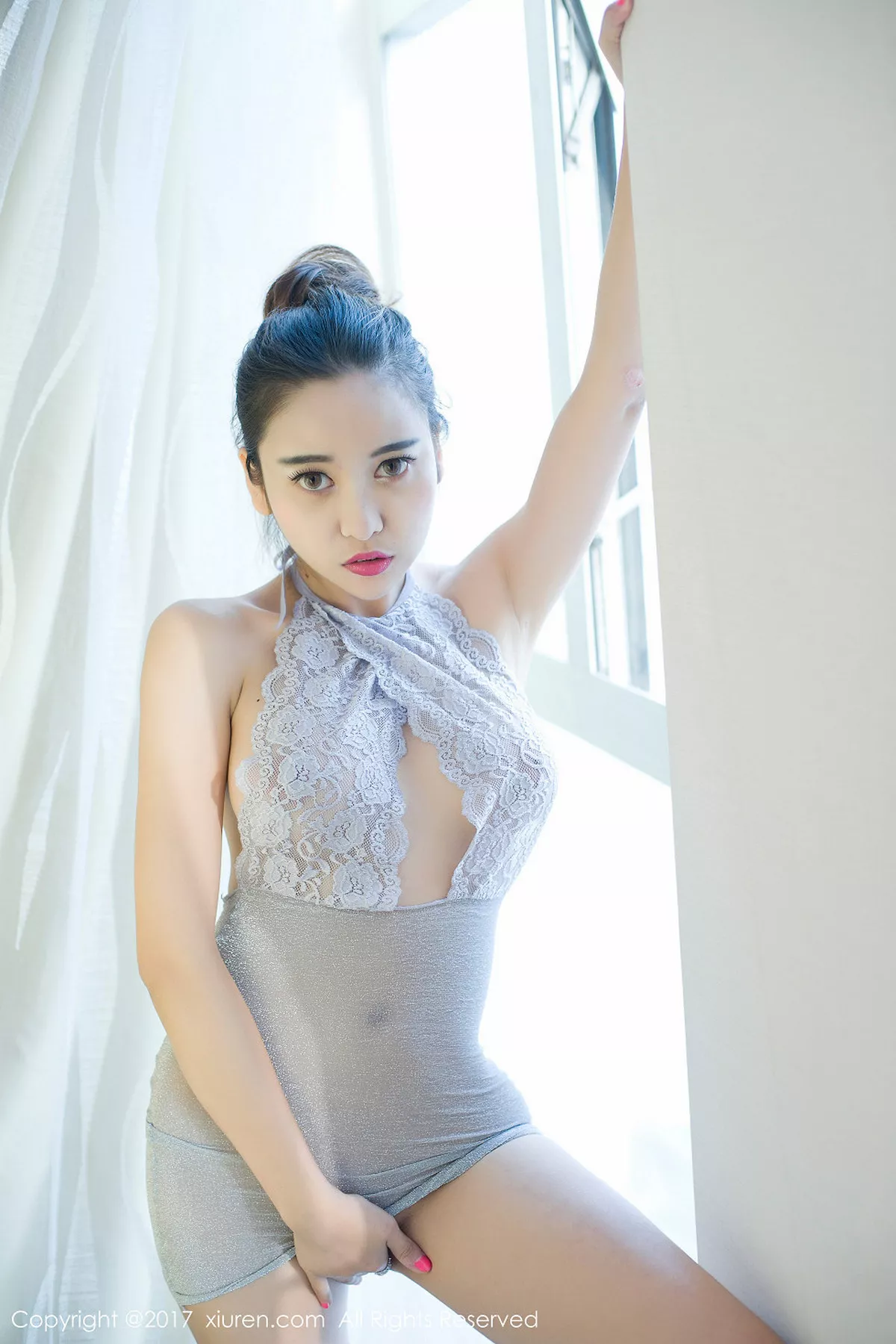 秀人集.com_[XiuRen秀人网]No.717_巨乳美女李梓熙居家红飘带遮点秀傲人美乳白嫩胴体诱惑写真68P