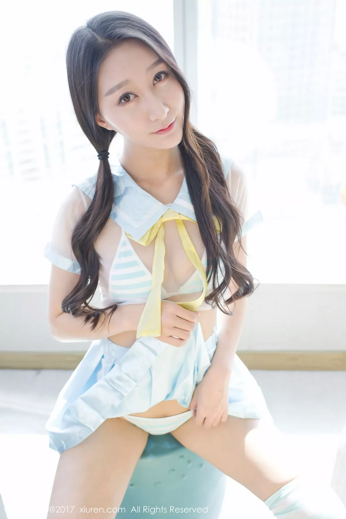 秀人集.com_[XiuRen秀人网]No.776_嫩模赵熙儿白色蕾丝吊带内衣透视秀豪乳浴室湿身诱惑写真56P