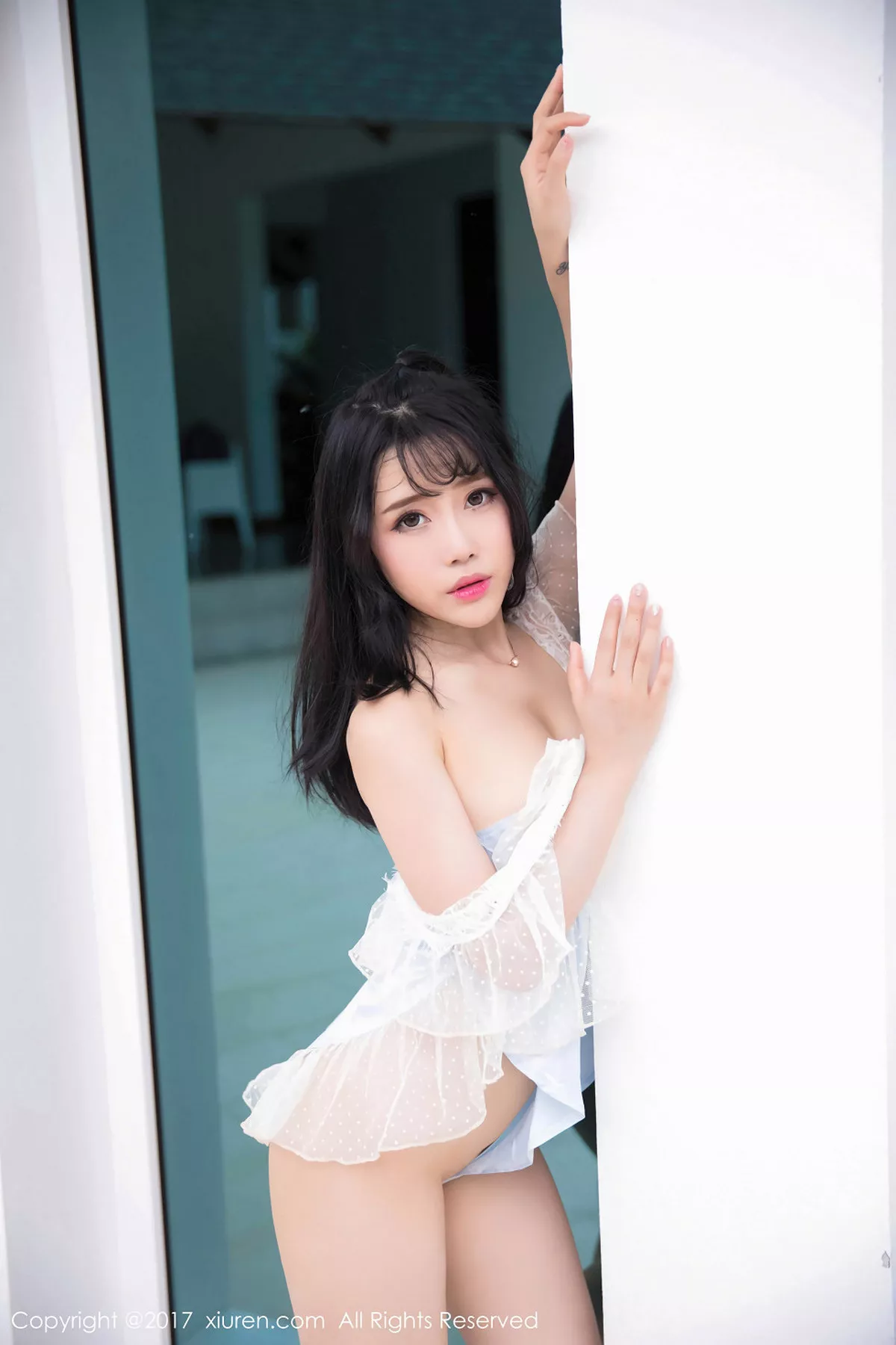 秀人集.com_[XiuRen秀人网]No.855_嫩模兜豆靓Youlina甲米旅拍户外比基尼+薄纱湿身诱惑写真48P