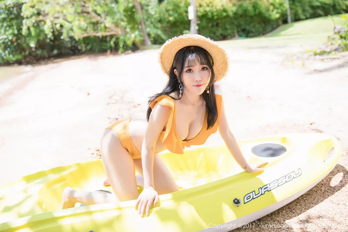 秀人集.com_[XiuRen秀人网]No.855_嫩模兜豆靓Youlina甲米旅拍户外比基尼+薄纱湿身诱惑写真48P