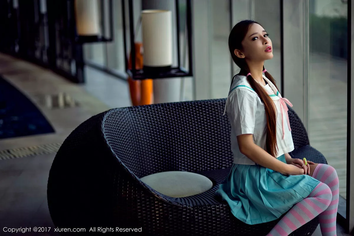 秀人集.com_[XiuRen秀人网]No.866_嫩模艾小青居家日系学生服+浴缸全裸泡泡浴火辣诱惑写真56P