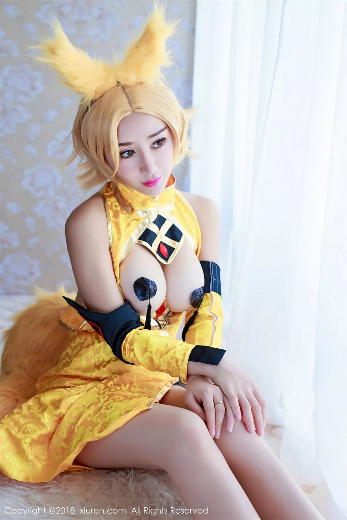 秀人集.com_[XiuRen秀人网]No.937_嫩模邹晶晶女王王者荣耀妲己COS大尺度露血滴子美乳诱惑写真44P