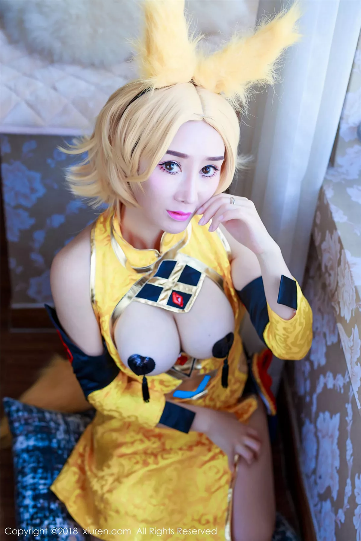 秀人集.com_[XiuRen秀人网]No.937_嫩模邹晶晶女王王者荣耀妲己COS大尺度露血滴子美乳诱惑写真44P