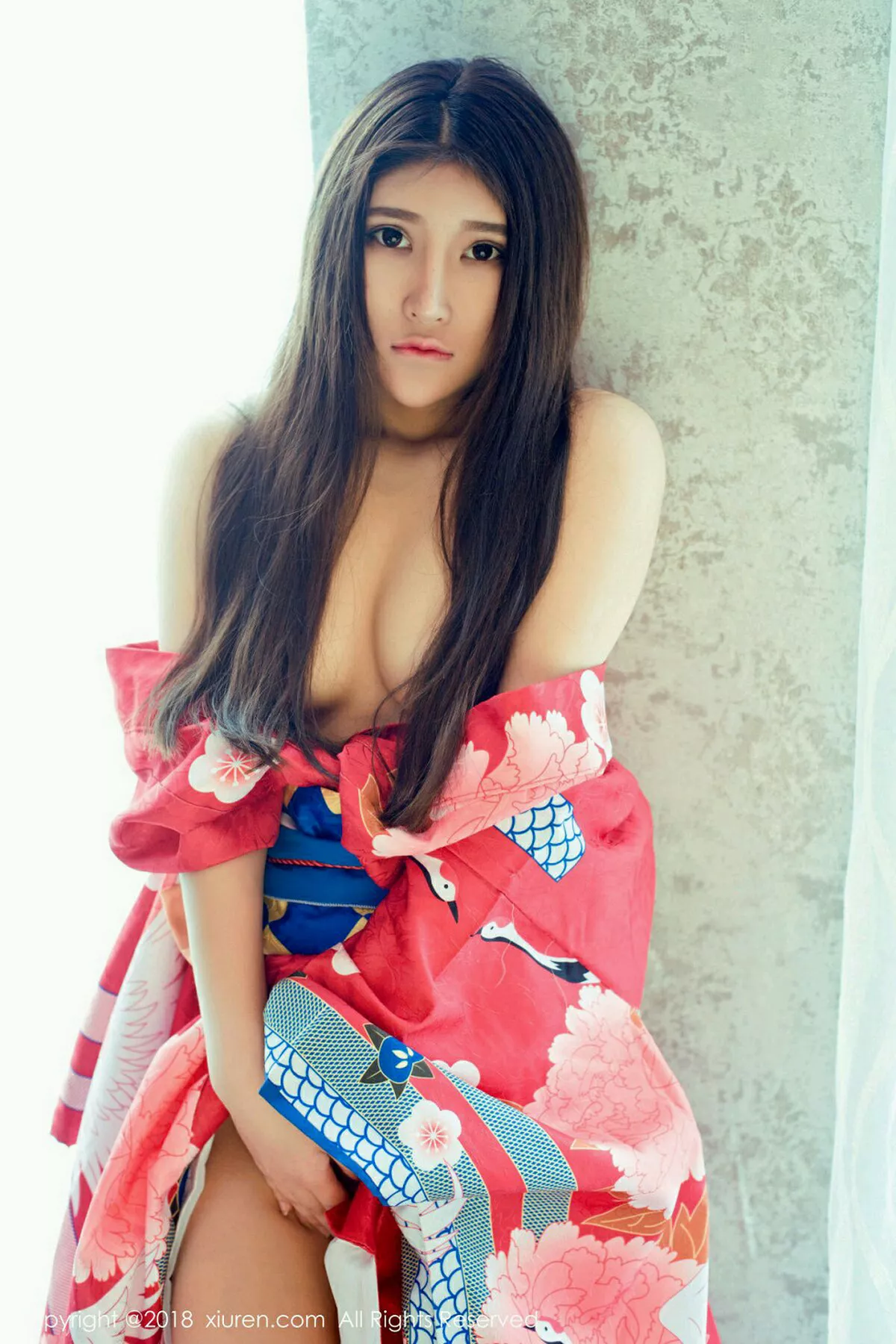 秀人集.com_[XiuRen秀人网]No.973_嫩模当然是小熊呀日本花魁和服+蓝色点式比基尼秀完美身材写真42P