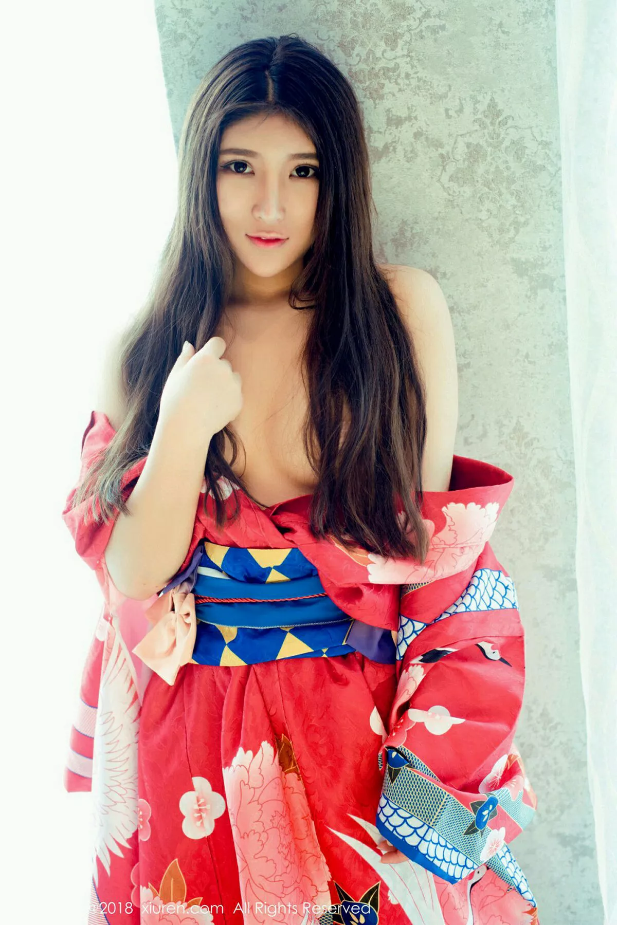 秀人集.com_[XiuRen秀人网]No.973_嫩模当然是小熊呀日本花魁和服+蓝色点式比基尼秀完美身材写真42P