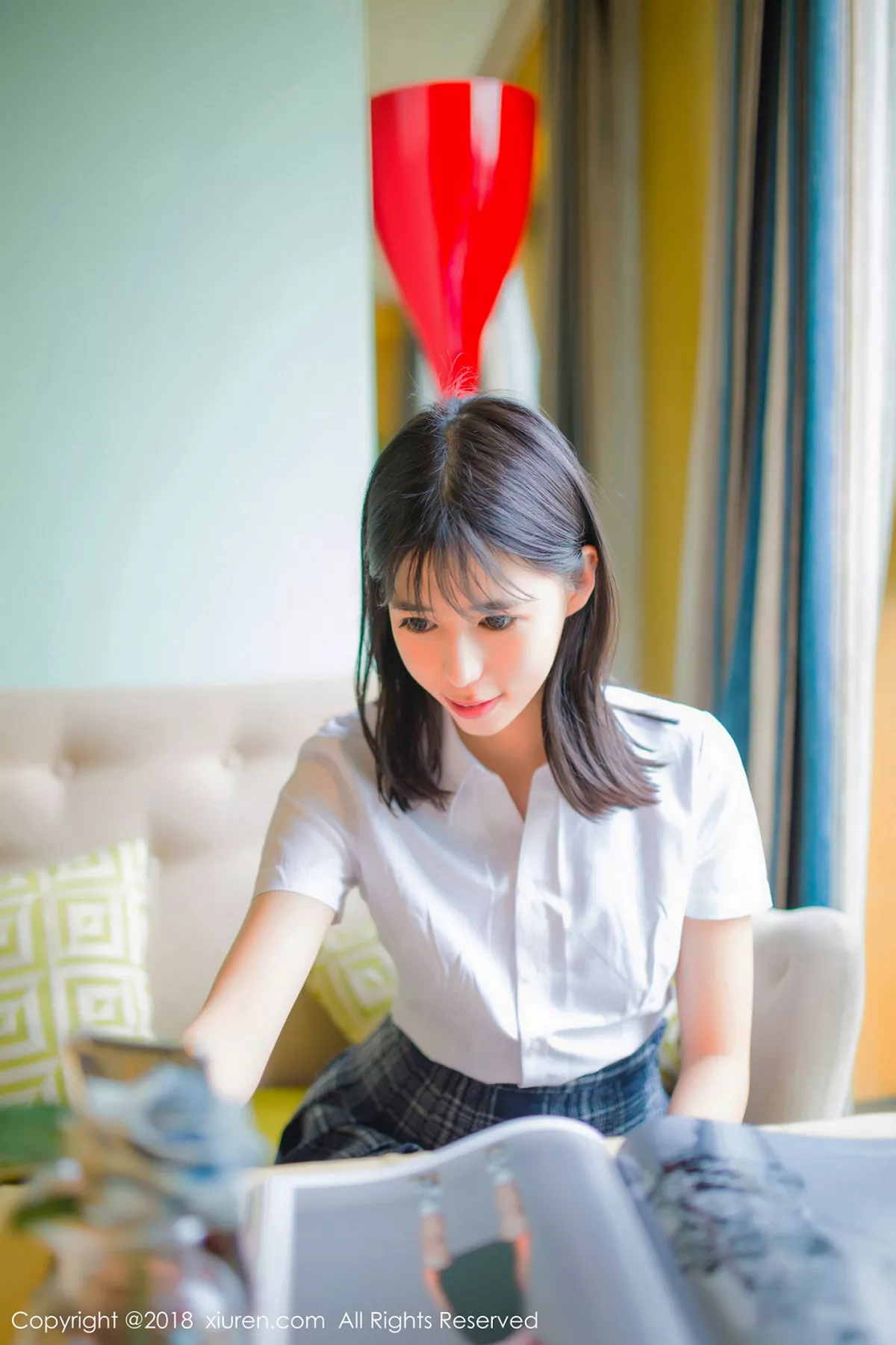 秀人集.com_[XiuRen秀人网]No.1014_嫩模艾栗栗性感小秘书黑色包臀短裙配黑色丝袜诱惑写真46P