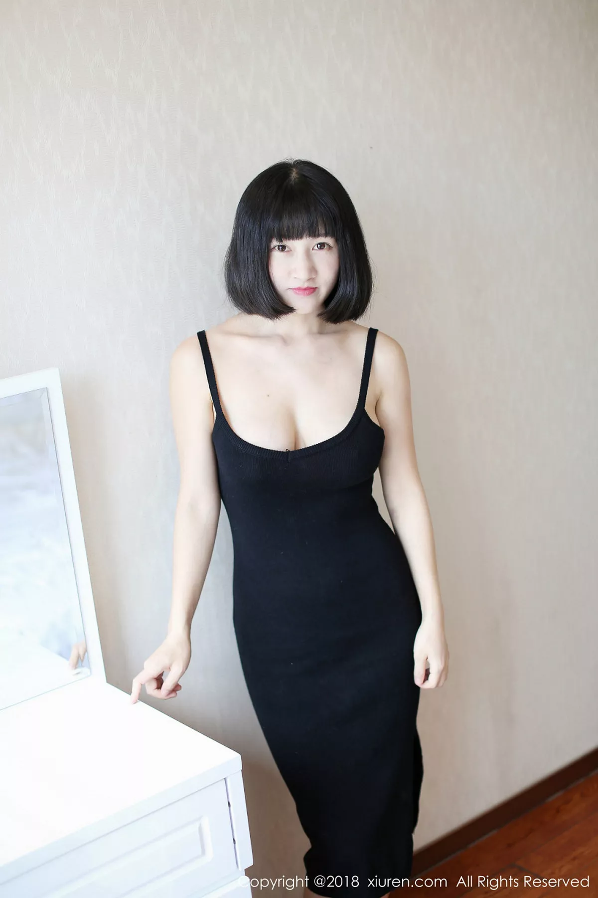 秀人集.com_[XiuRen秀人网]No.1001_嫩模小探戈居家私房白色内衣配牛仔短裙秀豪乳诱惑写真41P