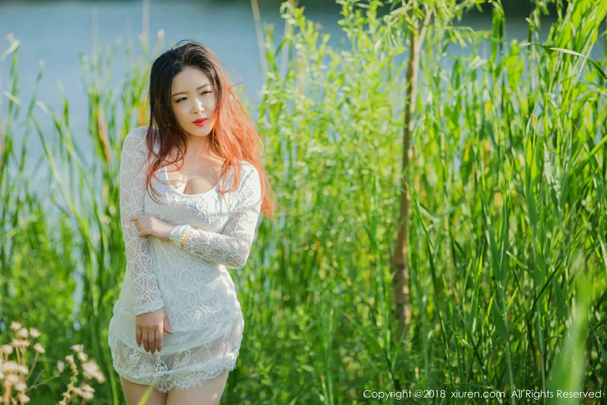 秀人集.com_[XiuRen秀人网]No.1105_嫩模西希白兔户外白色透视高叉连体衣秀豪乳极致诱惑写真40P