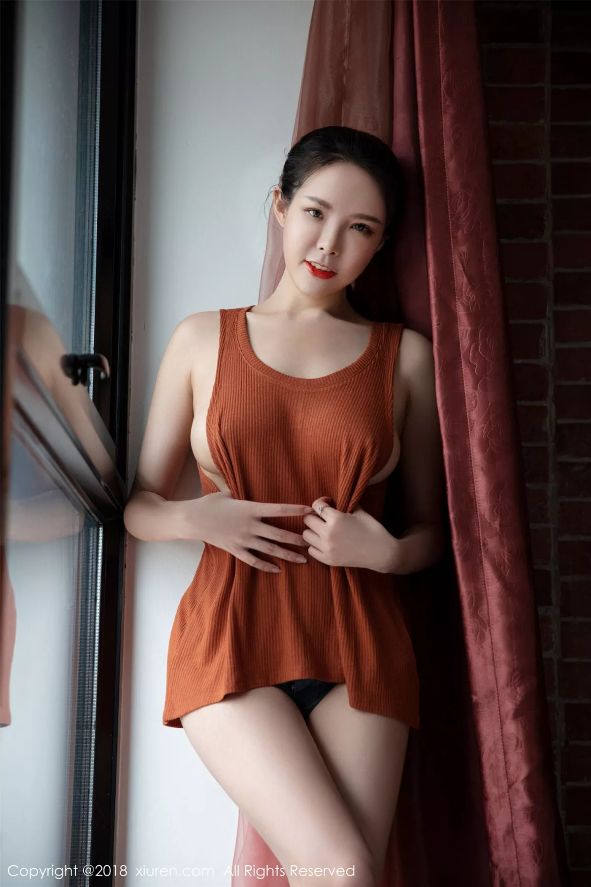 秀人集.com_[XiuRen秀人网]No.1140_嫩模夏小秋秋秋私房深V吊带半露豪乳白嫩翘臀极致诱惑写真55P