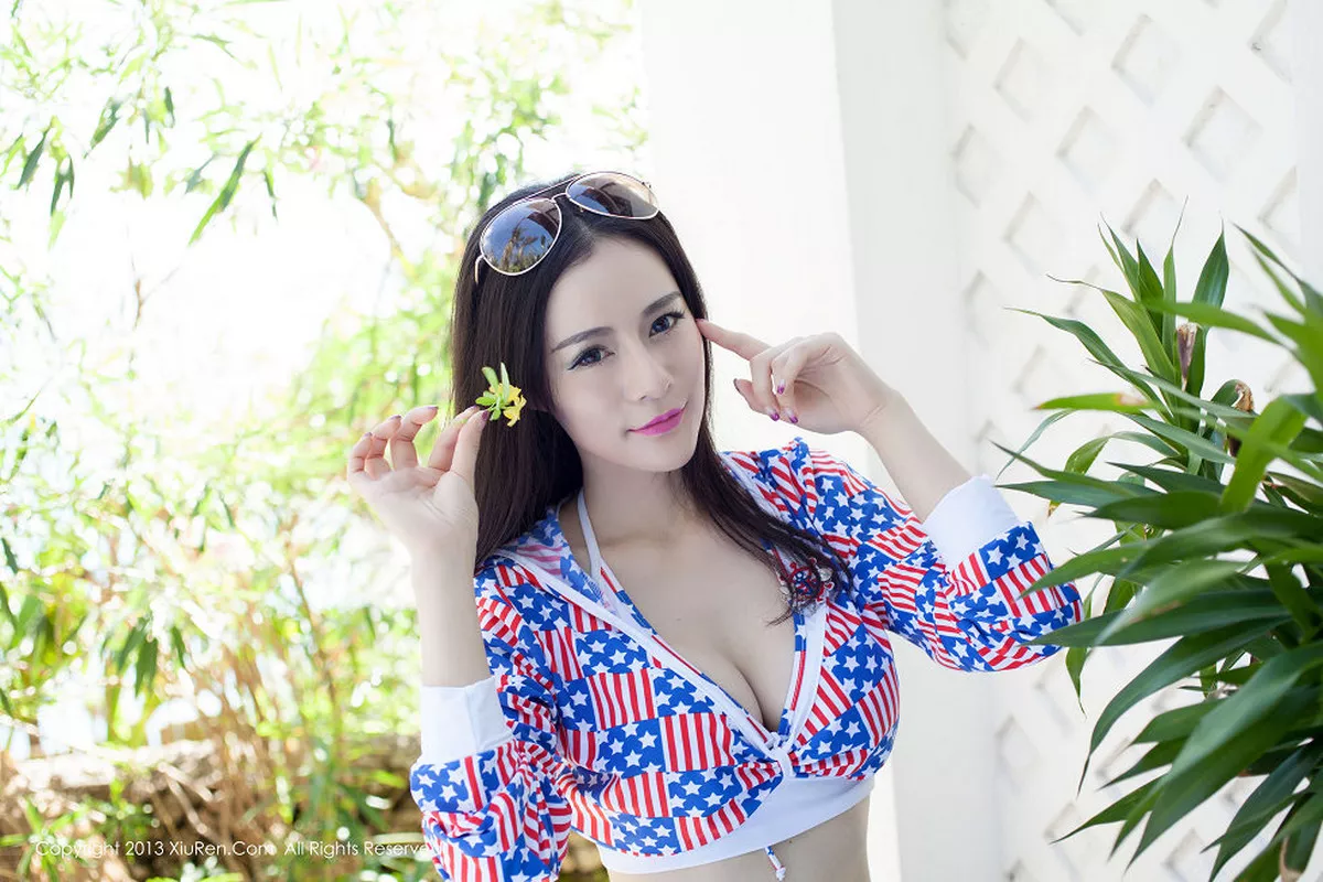 秀人集.com_[XiuRen秀人网]No.060_嫩模nancy小姿性感花色比基尼海边湿身诱惑写真75P