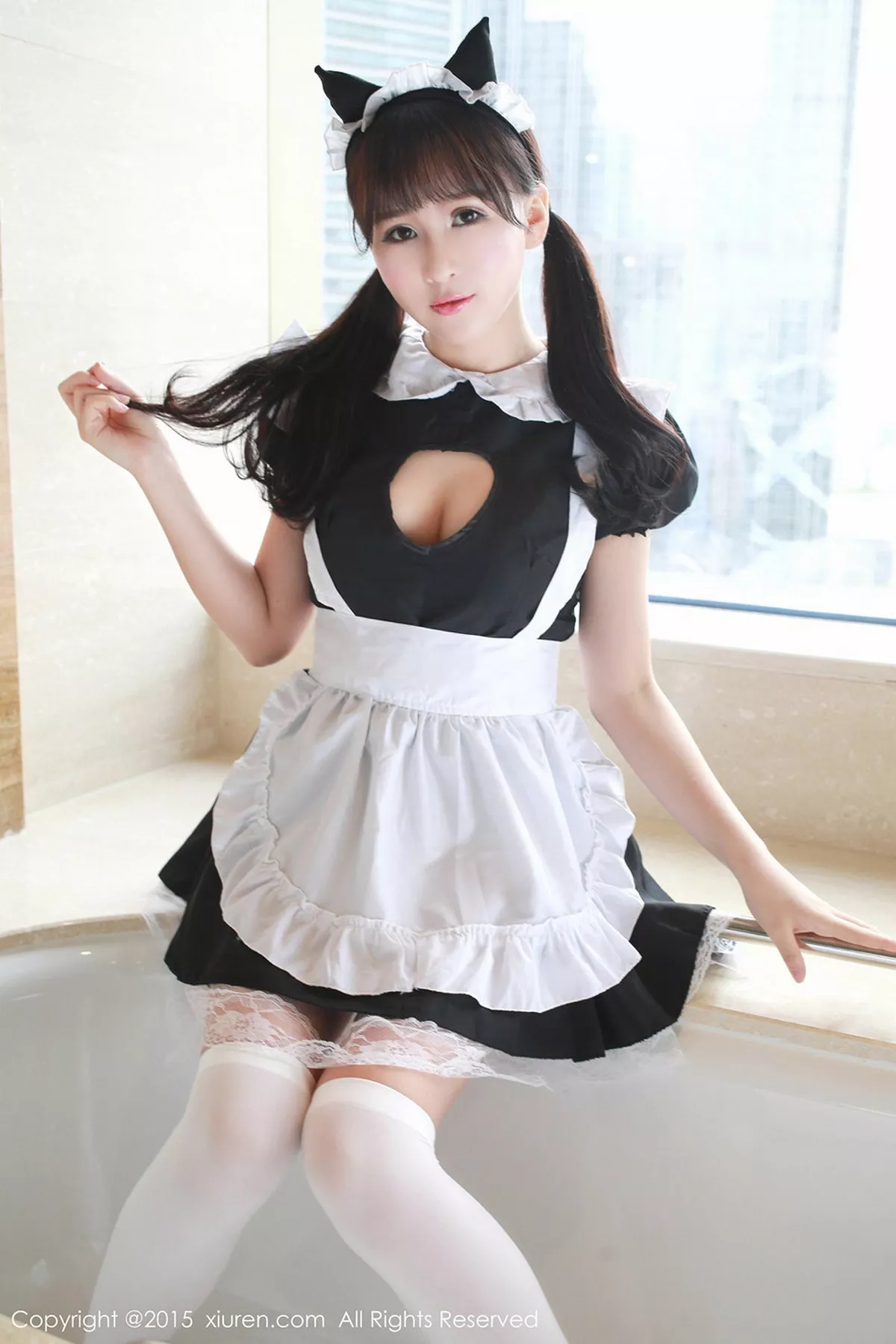 秀人集.com_[XiuRen秀人网]No.340_嫩模正妹唐雨辰TYC白色蕾丝内衣秀傲人美乳诱惑写真61P