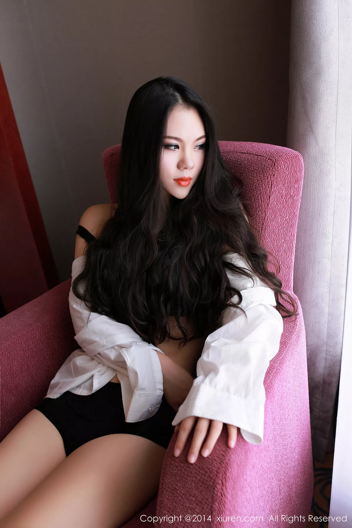 秀人集.com_[XiuRen秀人网]No.235_嫩模米尔Dear红色薄纱睡裙性感情趣内衣系列完美诱惑写真72P