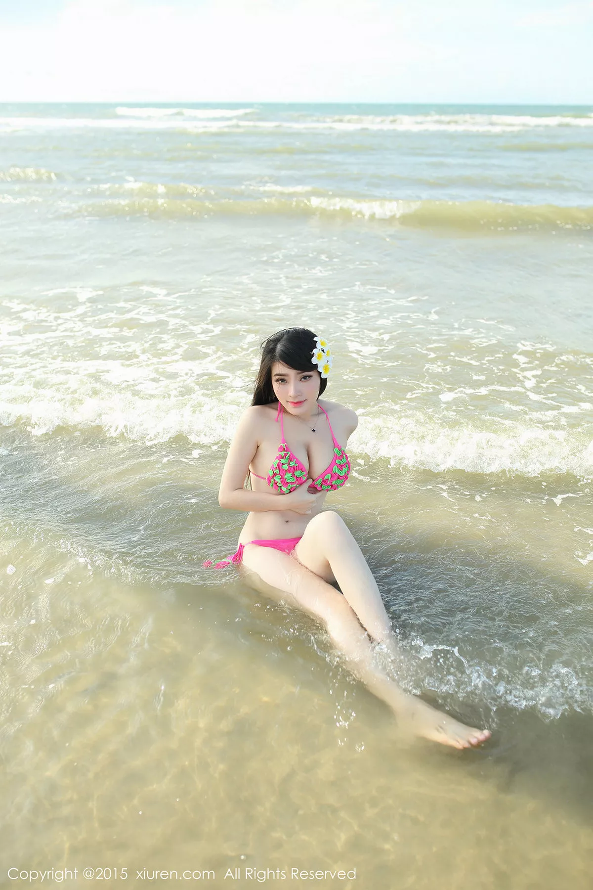 秀人集.com_[XiuRen秀人网]No.353_嫩模容容容Alice海边沙滩红色比基尼性感写真53P