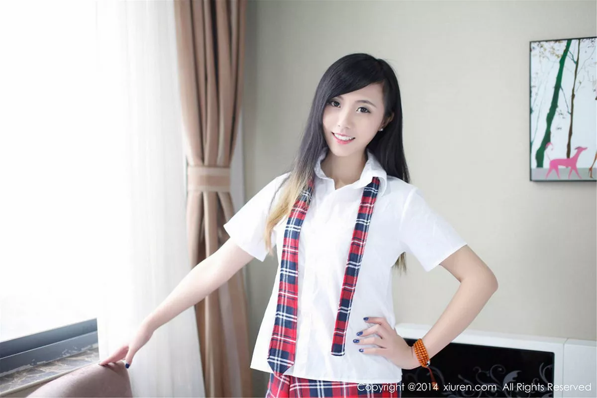 秀人集.com_[XiuRen秀人网]No.254_甜美模特谢忱倬学生制服诱惑+圣诞主题系列海量写真133P