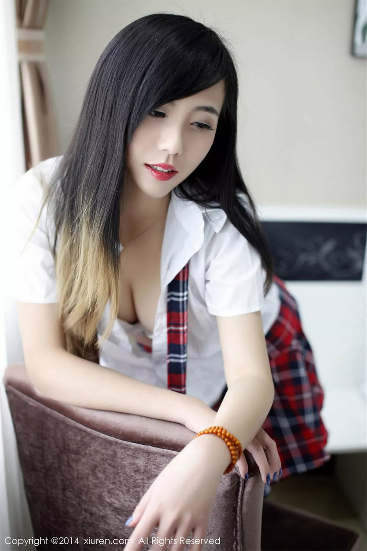 秀人集.com_[XiuRen秀人网]No.254_甜美模特谢忱倬学生制服诱惑+圣诞主题系列海量写真133P