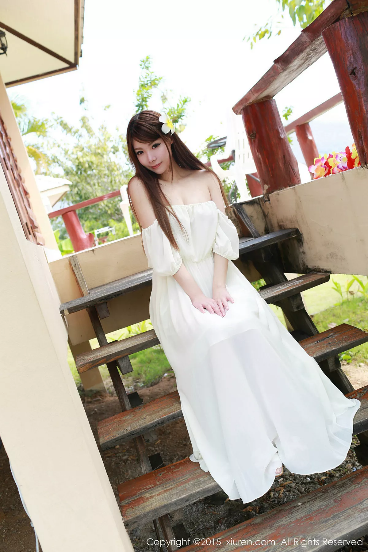 秀人集.com_[XiuRen秀人网]No.307_秀人嫩模MARA醬泰国旅拍户外红色比基尼内衣诱惑写真50P