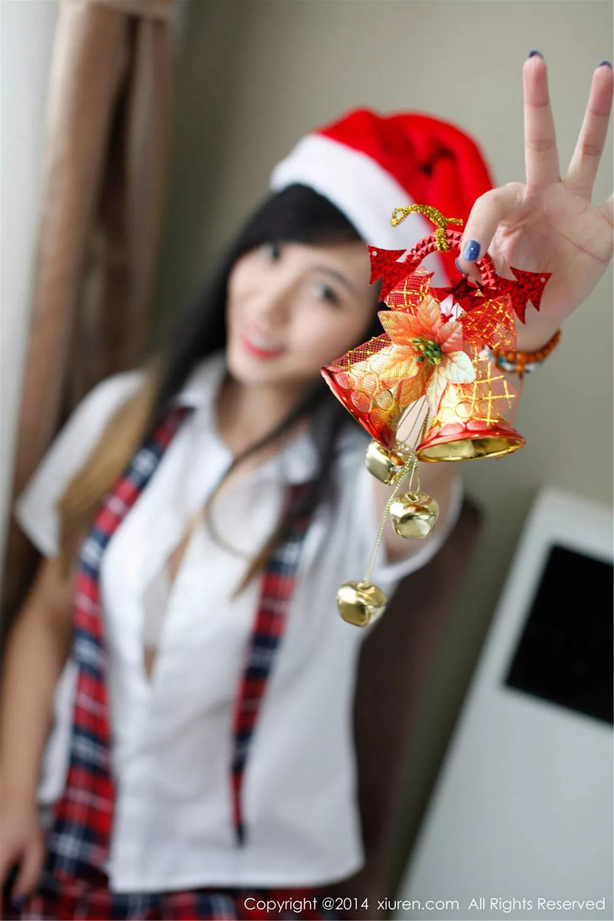 秀人集.com_[XiuRen秀人网]No.254_甜美模特谢忱倬学生制服诱惑+圣诞主题系列海量写真133P