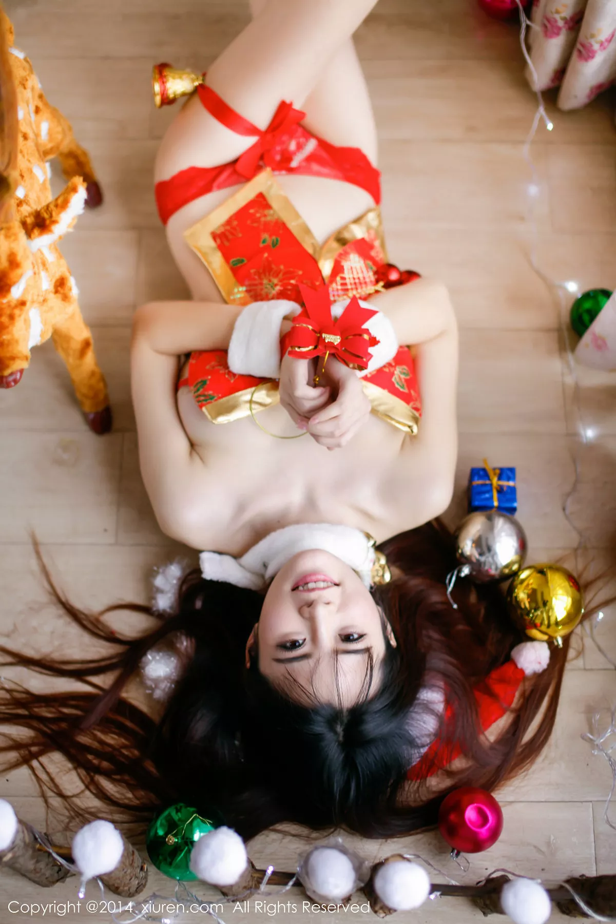 秀人集.com_[XiuRen秀人网]No.259_网络红人美女校花孔一红圣诞主题性感红色内衣完美诱惑写真88P