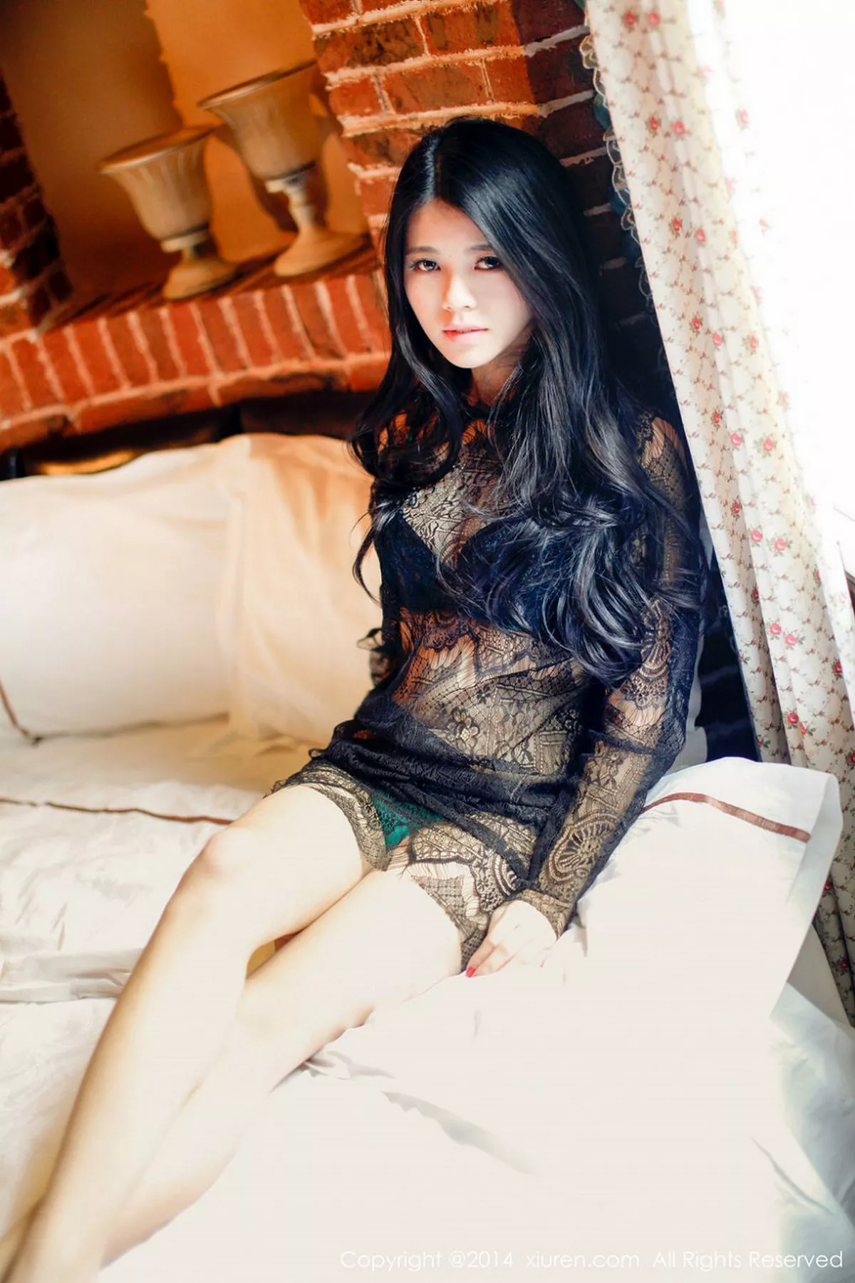 秀人集.com_[XiuRen秀人网]No.265_妩媚尤物欧阳妮娜娜透视黑纱秀性感内衣傲人美胸写真89P