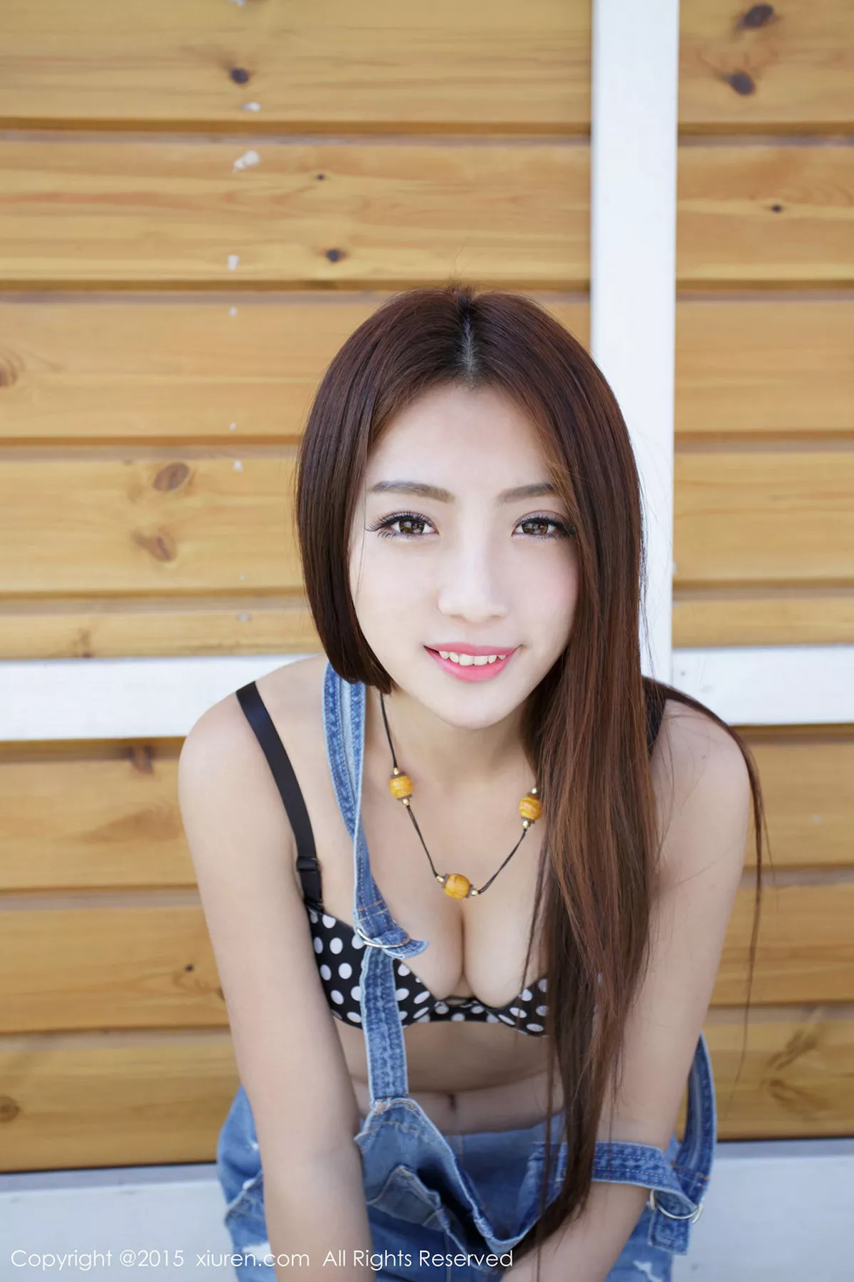 秀人集.com_[XiuRen秀人网]No.413_嫩模Elma梦牛仔吊带装半脱秀原点内衣迷人美胸性感写真42P