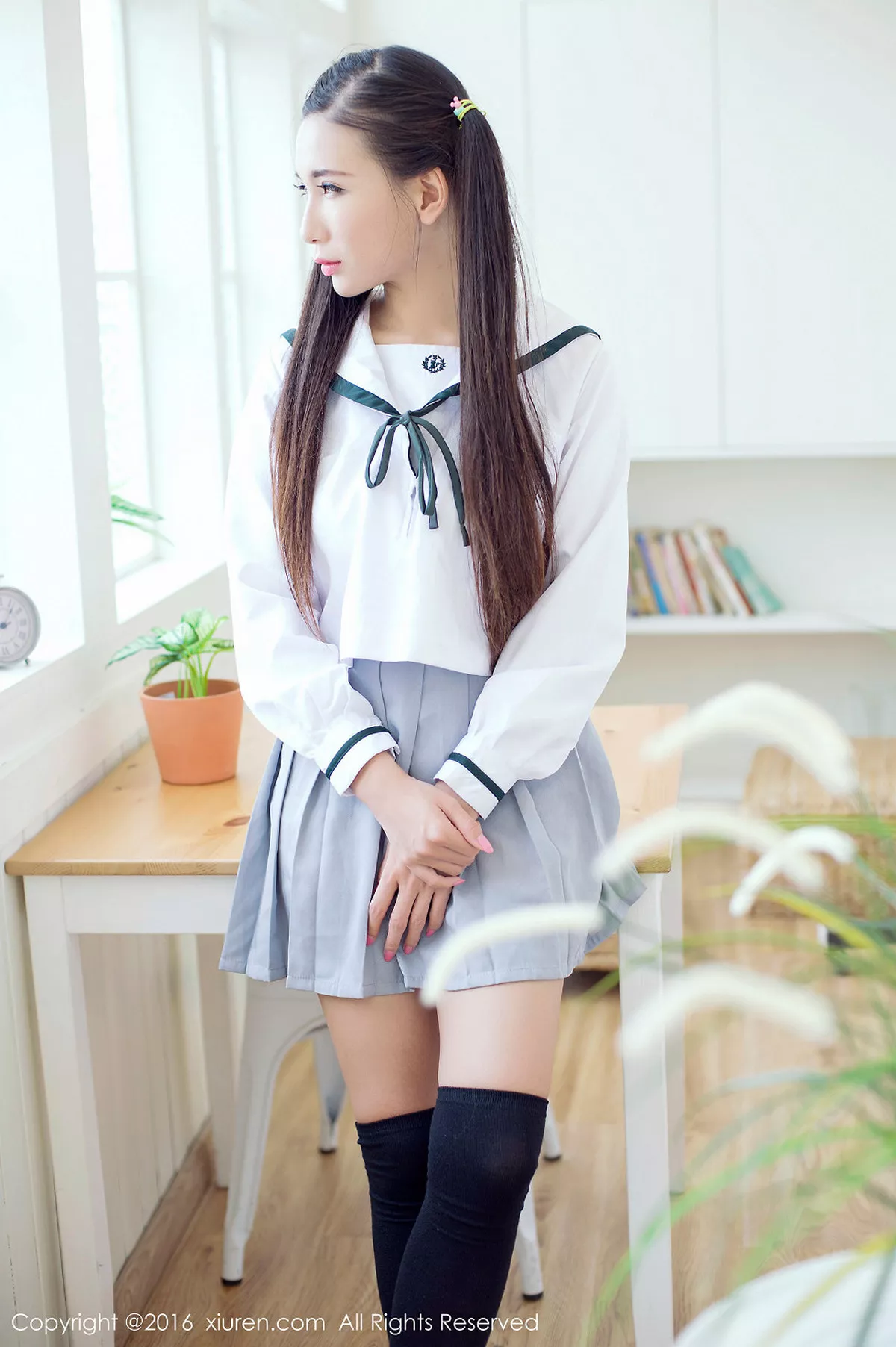 秀人集.com_[XiuRen秀人网]No.603_嫩模赵颖日系清纯校服双马尾辫黑丝美腿妩媚诱惑写真68P