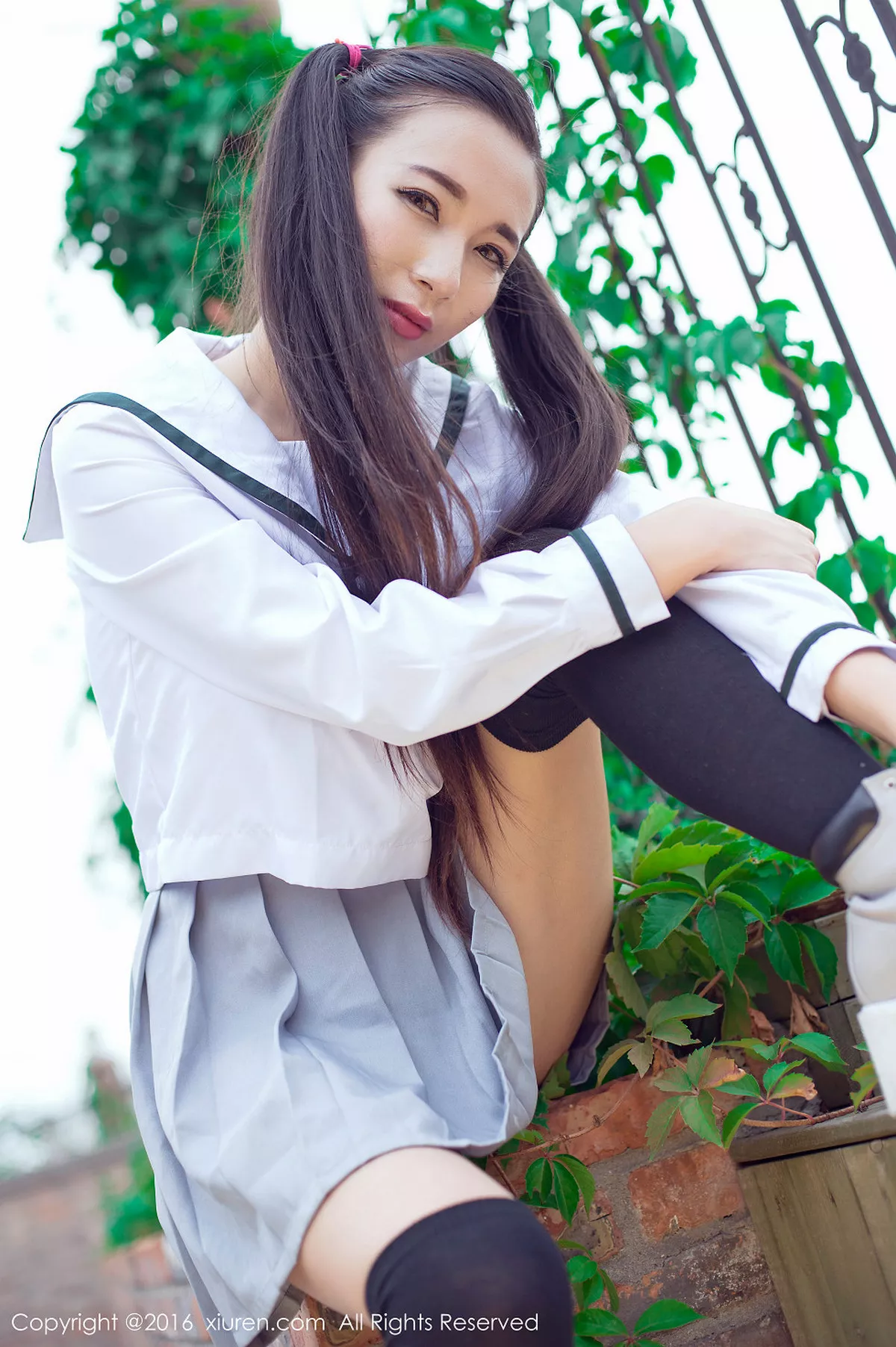 秀人集.com_[XiuRen秀人网]No.603_嫩模赵颖日系清纯校服双马尾辫黑丝美腿妩媚诱惑写真68P