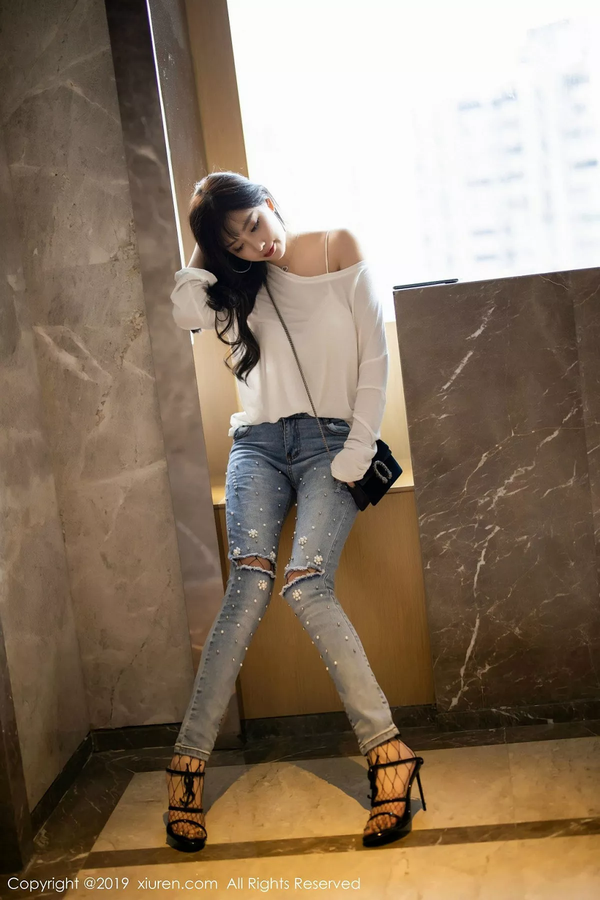 秀人集.com_[XiuRen秀人网]No.1746_女神杨晨晨sugar私房性感白色内衣配黑丝渔网销魂诱惑写真96P