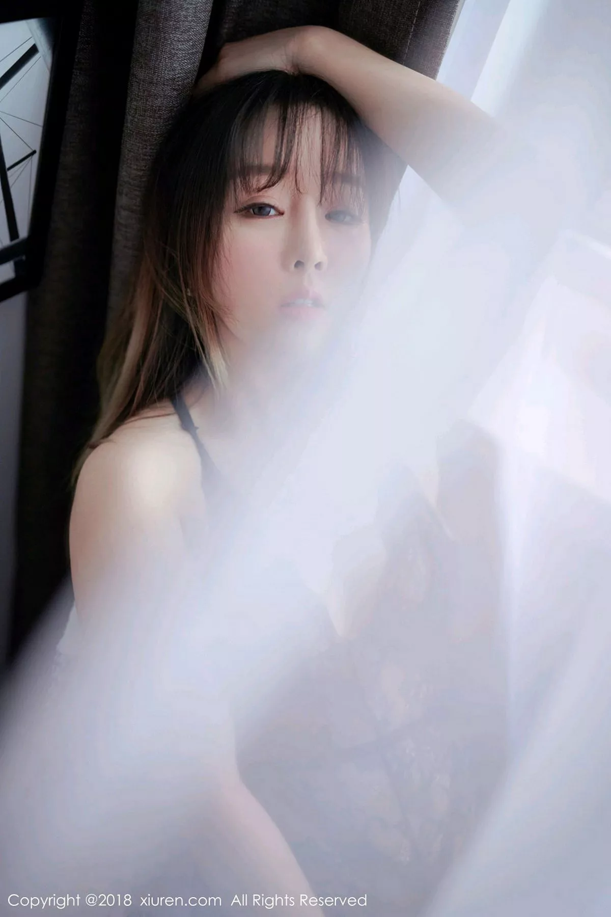 秀人集.com_[XiuRen秀人网]No.1252_女神王雨纯黑色蕾丝情趣内衣+带子遮点内衣惹火诱惑写真48P