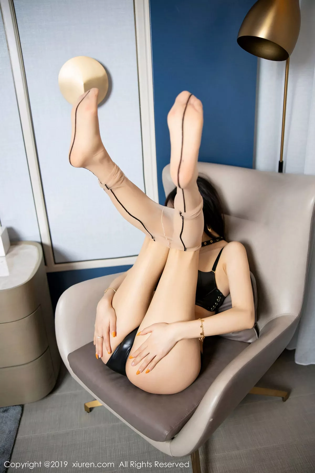 秀人集.com_[XiuRen秀人网]No.1895_女神杨晨晨sugar私房黑色皮质内衣配超薄肉丝撩人诱惑写真110P