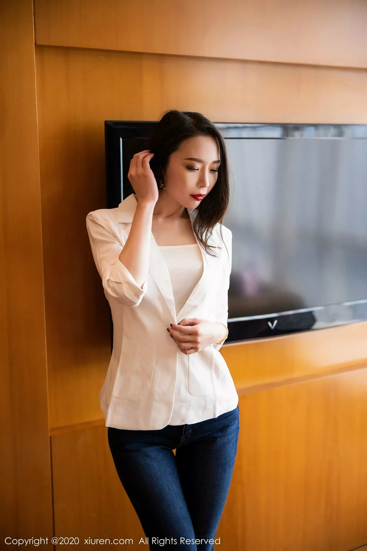 秀人集.com_[XiuRen秀人网]No.1913_嫩模梦心月私房脱牛仔裤性感内衣秀白嫩肌肤撩人诱惑写真104P