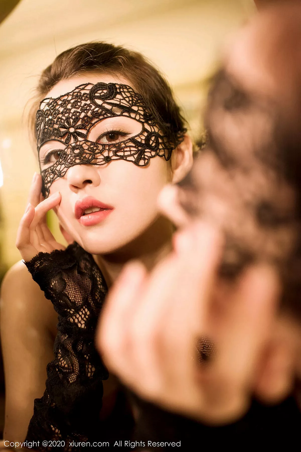 秀人集.com_[XiuRen秀人网]No.1923_嫩模沈梦瑶私房黑色蕾丝情趣内衣秀美乳翘臀极致诱惑写真40P