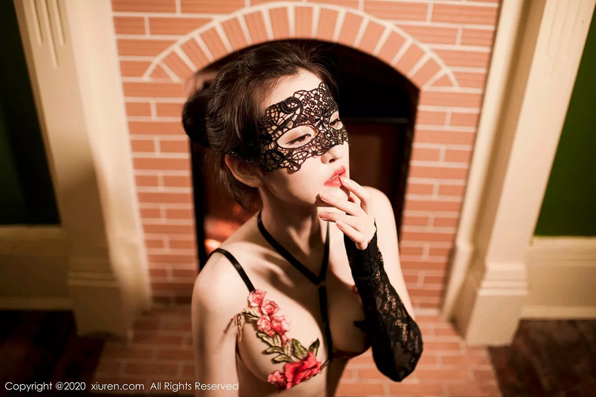 秀人集.com_[XiuRen秀人网]No.1923_嫩模沈梦瑶私房黑色蕾丝情趣内衣秀美乳翘臀极致诱惑写真40P