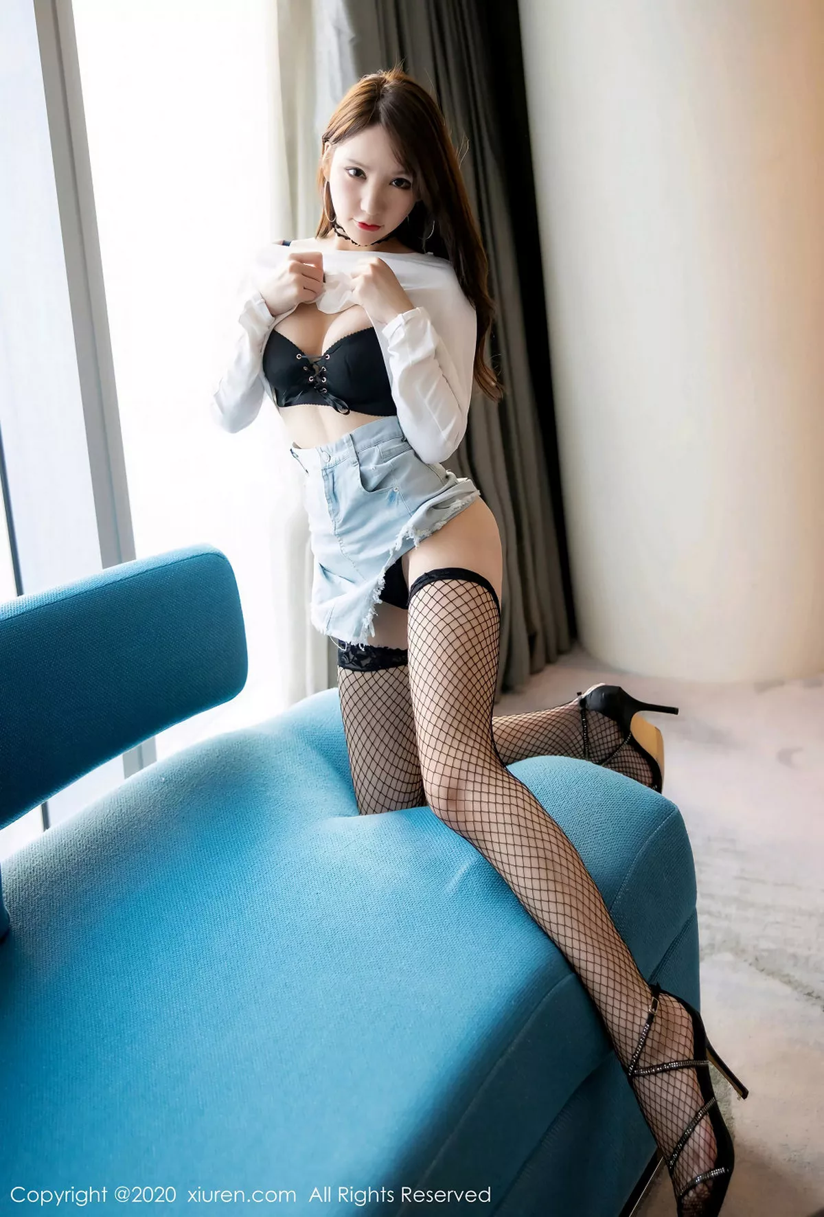 秀人集.com_[XiuRen秀人网]No.1953_女神周于希Sandy私房黑色内衣配黑网袜秀浑圆翘臀诱惑写真87P