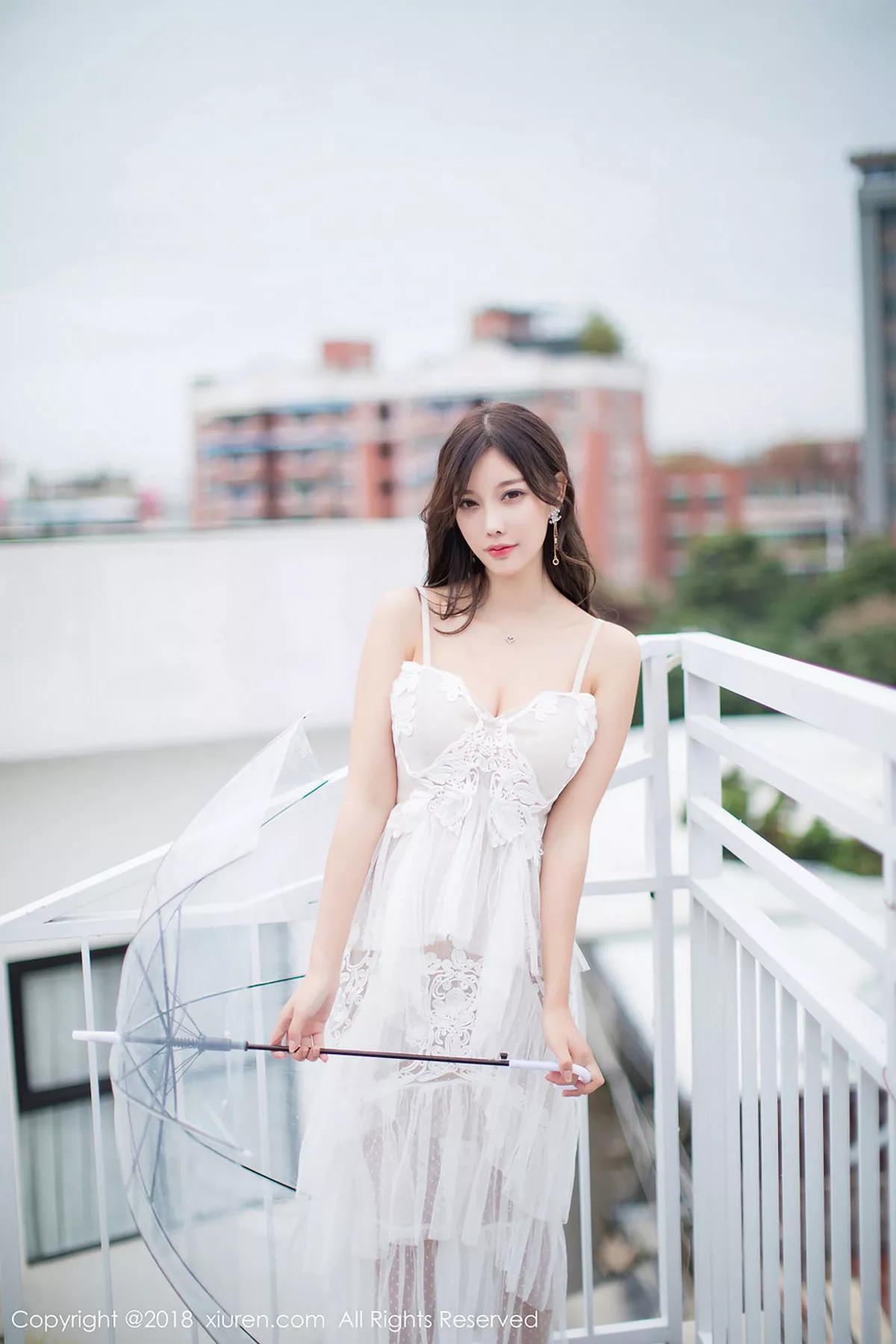 秀人集.com_[XiuRen秀人网]No.1296_女神杨晨晨sugar元旦特辑纯白吊带新娘连身裙甜美写真68P