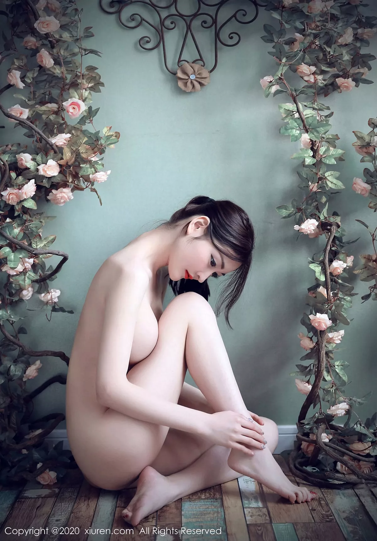 秀人集.com_[XiuRen秀人网]No.1987_嫩模沈梦瑶花精灵主题大尺度全裸秀诱人胴体火辣诱惑写真40P