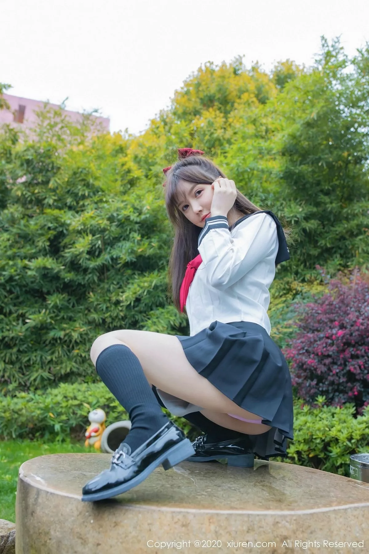 秀人集.com_[XiuRen秀人网]No.2193_嫩模糯美子Mini性感学生服主题真空露傲人豪乳极致诱惑写真50P