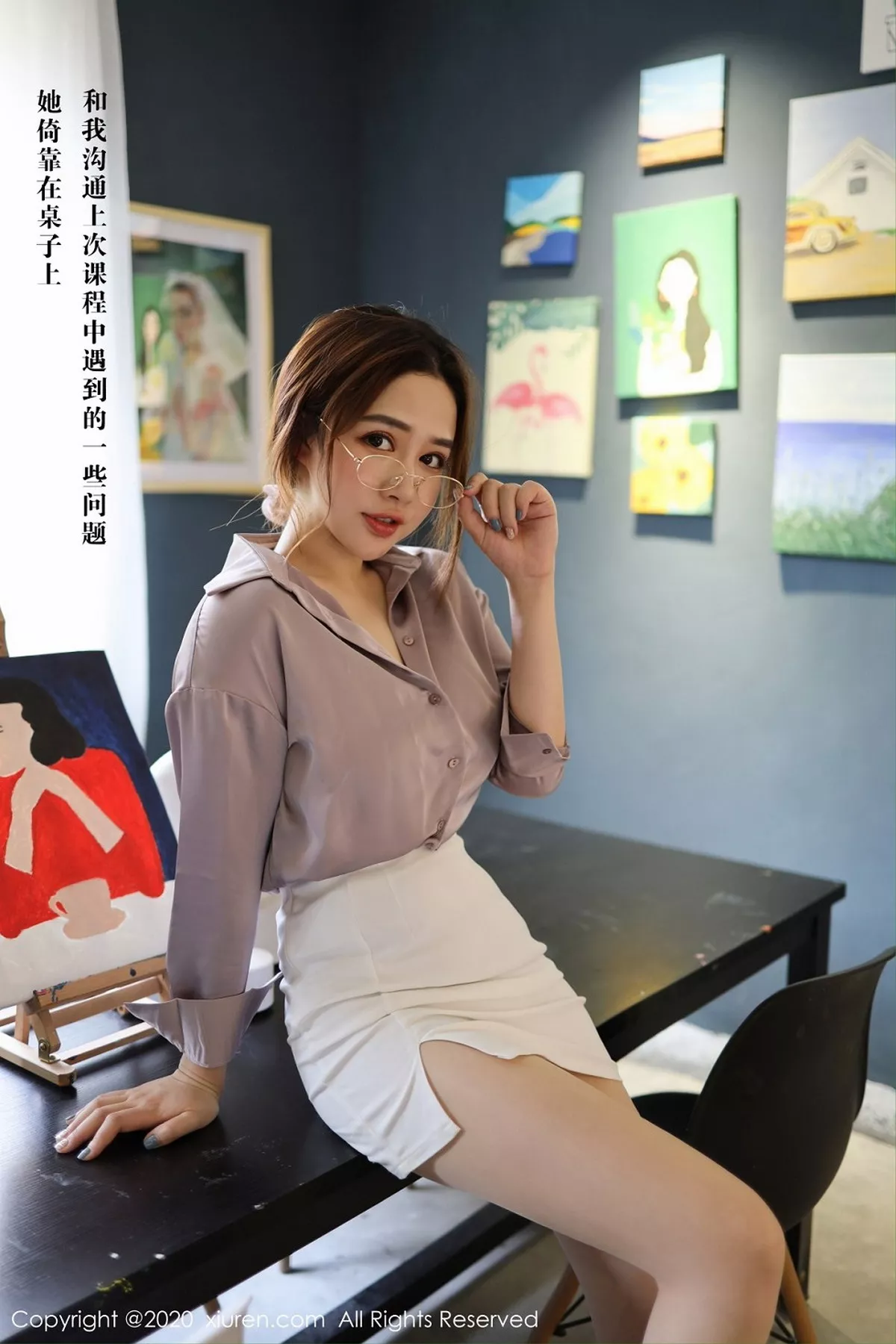 秀人集.com_[XiuRen秀人网]No.2288_嫩模蛋糕Cake画室剧情主题性感内衣配开档肉丝裤袜撩人诱惑写真71P