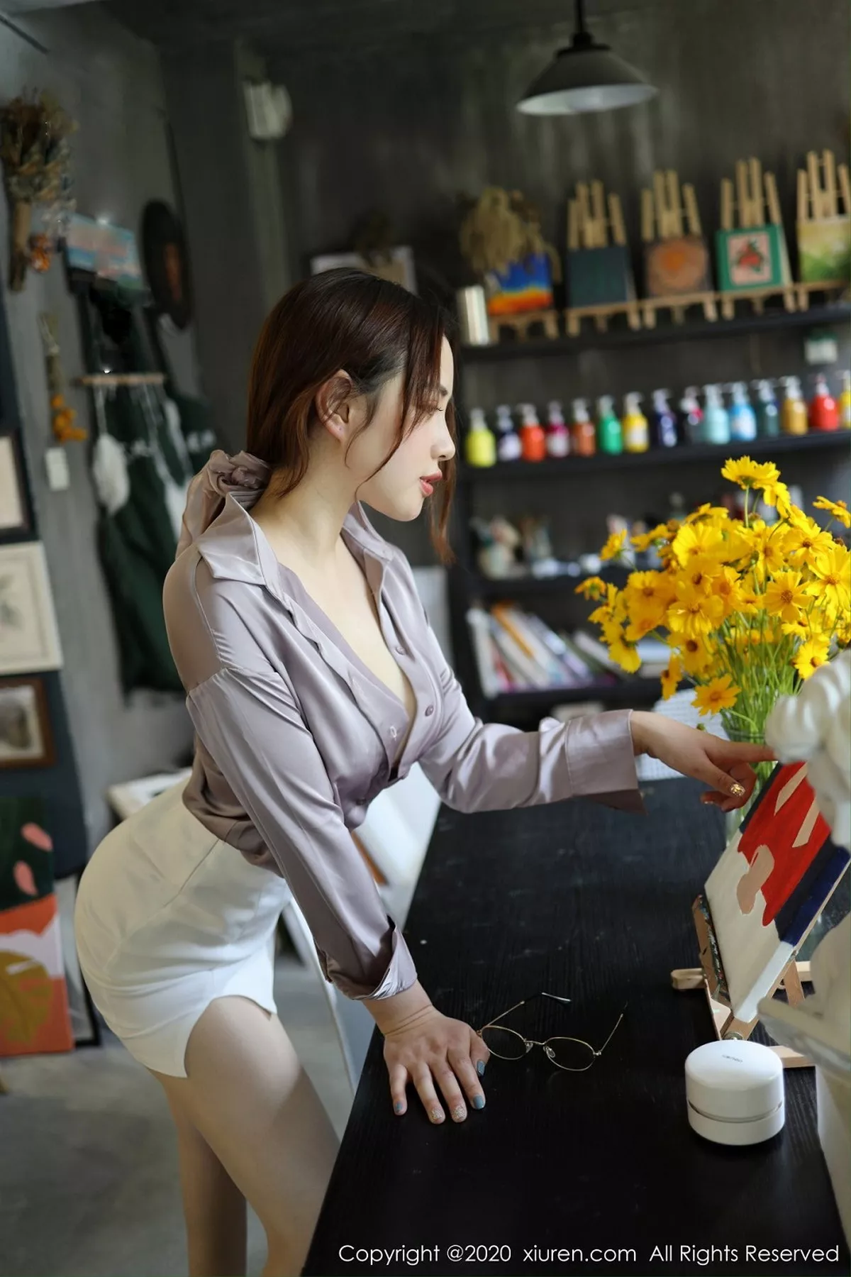 秀人集.com_[XiuRen秀人网]No.2288_嫩模蛋糕Cake画室剧情主题性感内衣配开档肉丝裤袜撩人诱惑写真71P