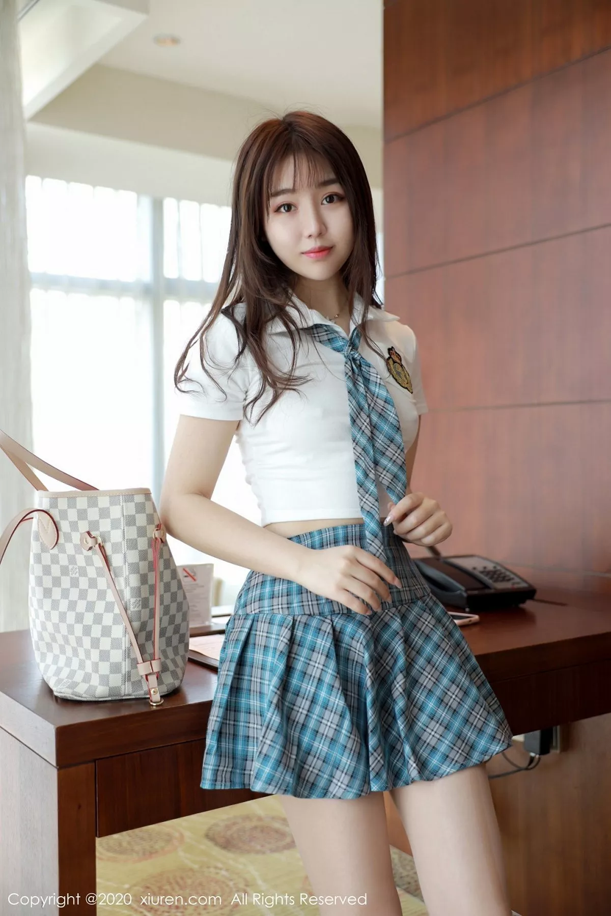 秀人集.com_[XiuRen秀人网]No.2291_嫩模梦梵经典JK少女制服主题半脱短裙露性感内裤翘臀诱惑写真52P