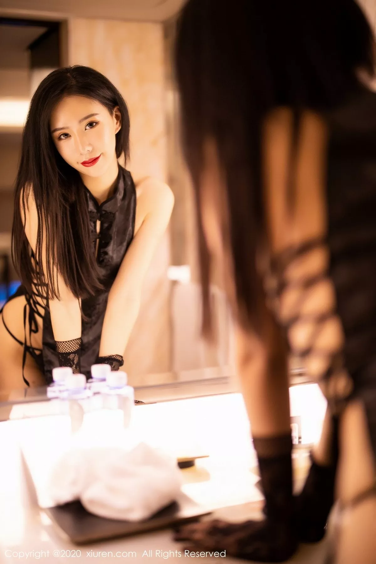 秀人集.com_[XiuRen秀人网]No.2331_嫩模BABY_柒私房黑色内衣主题丁字裤配黑丝袜极致魅惑写真75P