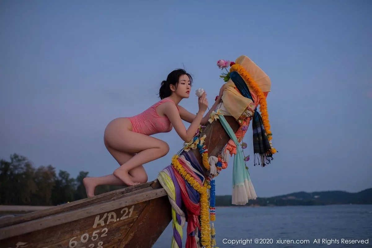 秀人集.com_[XiuRen秀人网]No.2340_嫩模沈梦瑶泰国甲米海边主题粉红色蕾丝内衣秀火辣身材诱惑写真78P