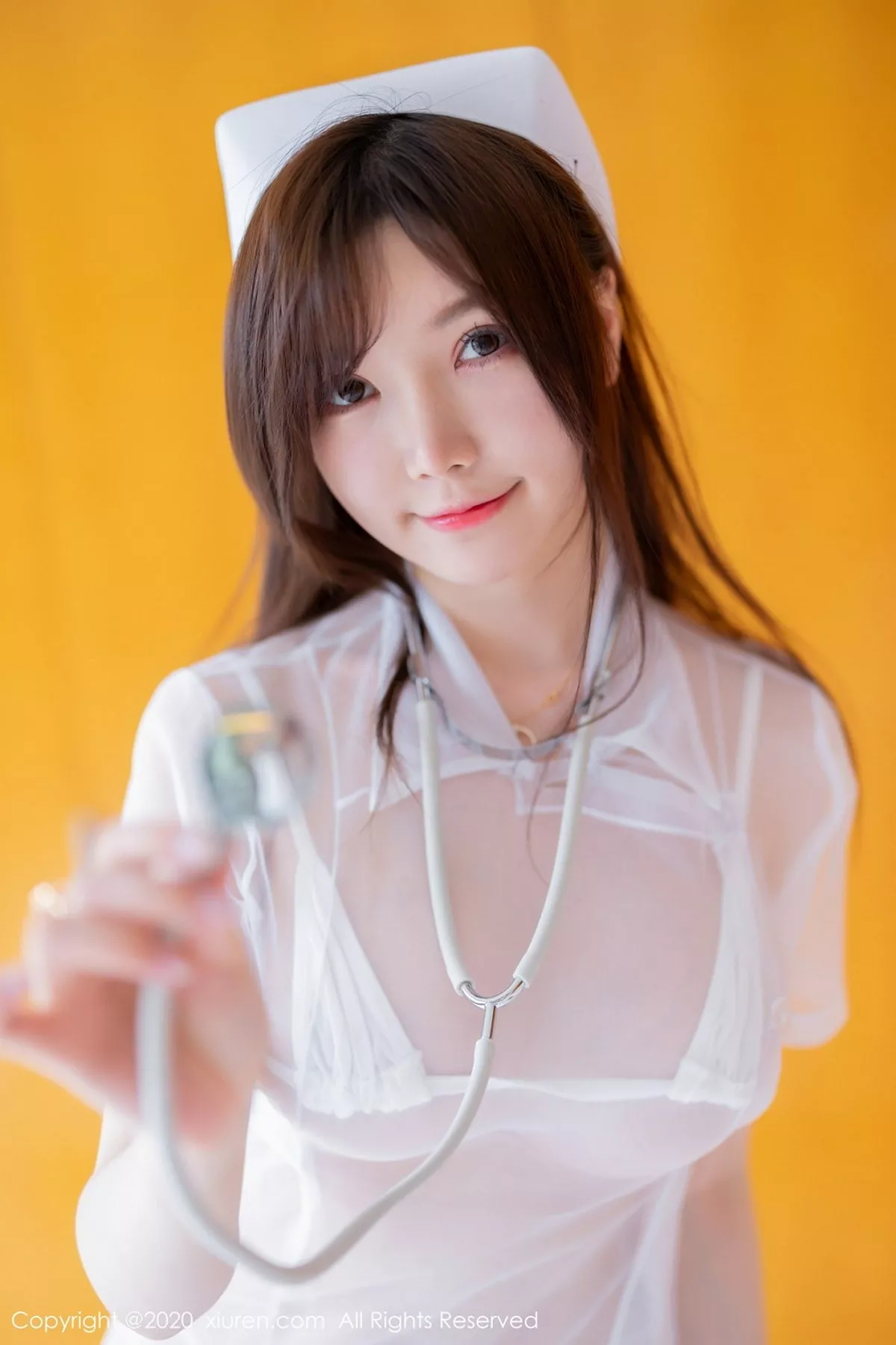 秀人集.com_[XiuRen秀人网]No.2440_女神糯美子Mini私房性感护士主题薄纱衣透视秀火辣身材诱惑写真43P