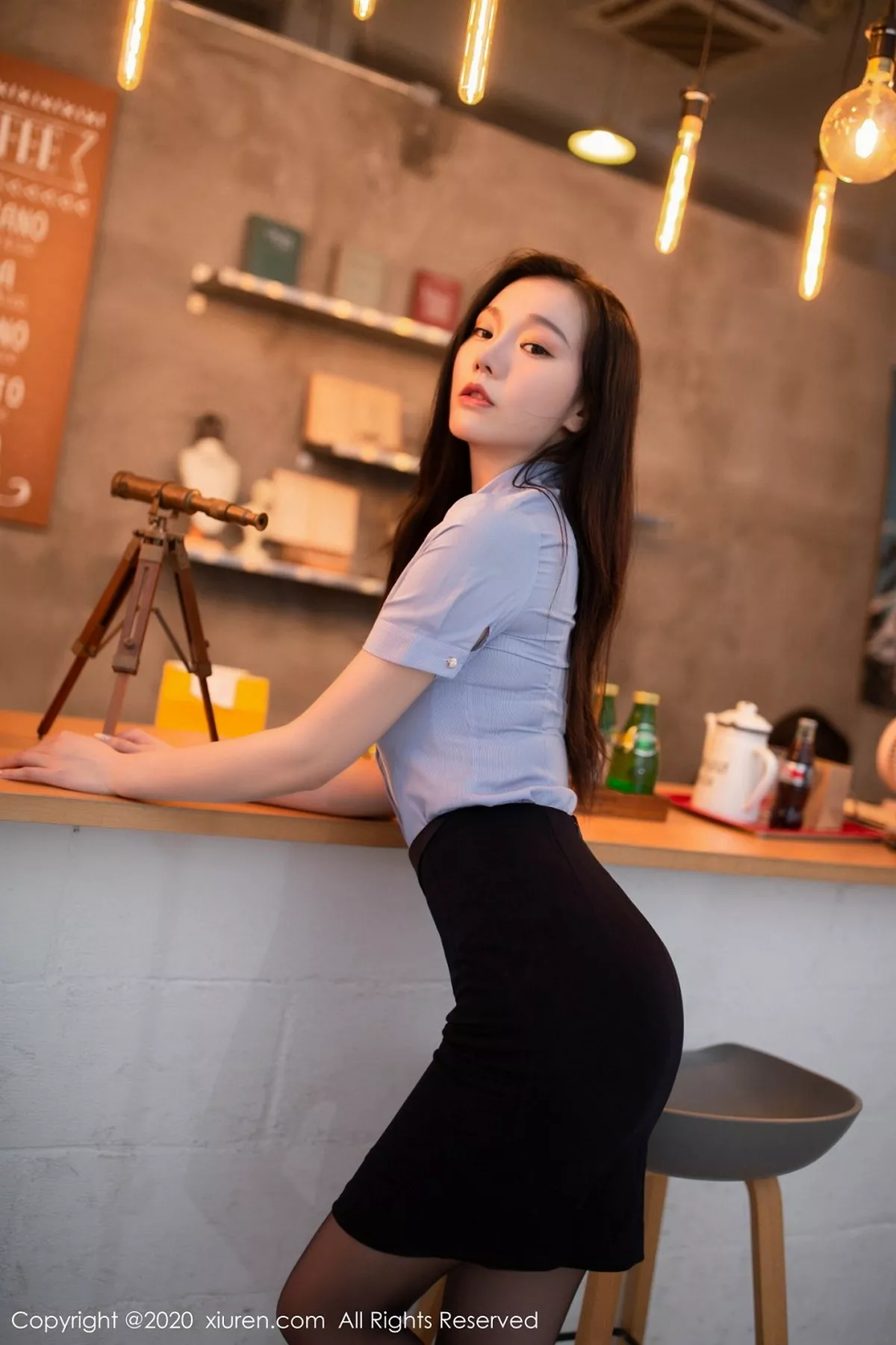 秀人集.com_[XiuRen秀人网]No.2653_嫩模安然Maleah酒吧侍应生主题性感内衣秀婀娜身材撩人诱惑写真53P