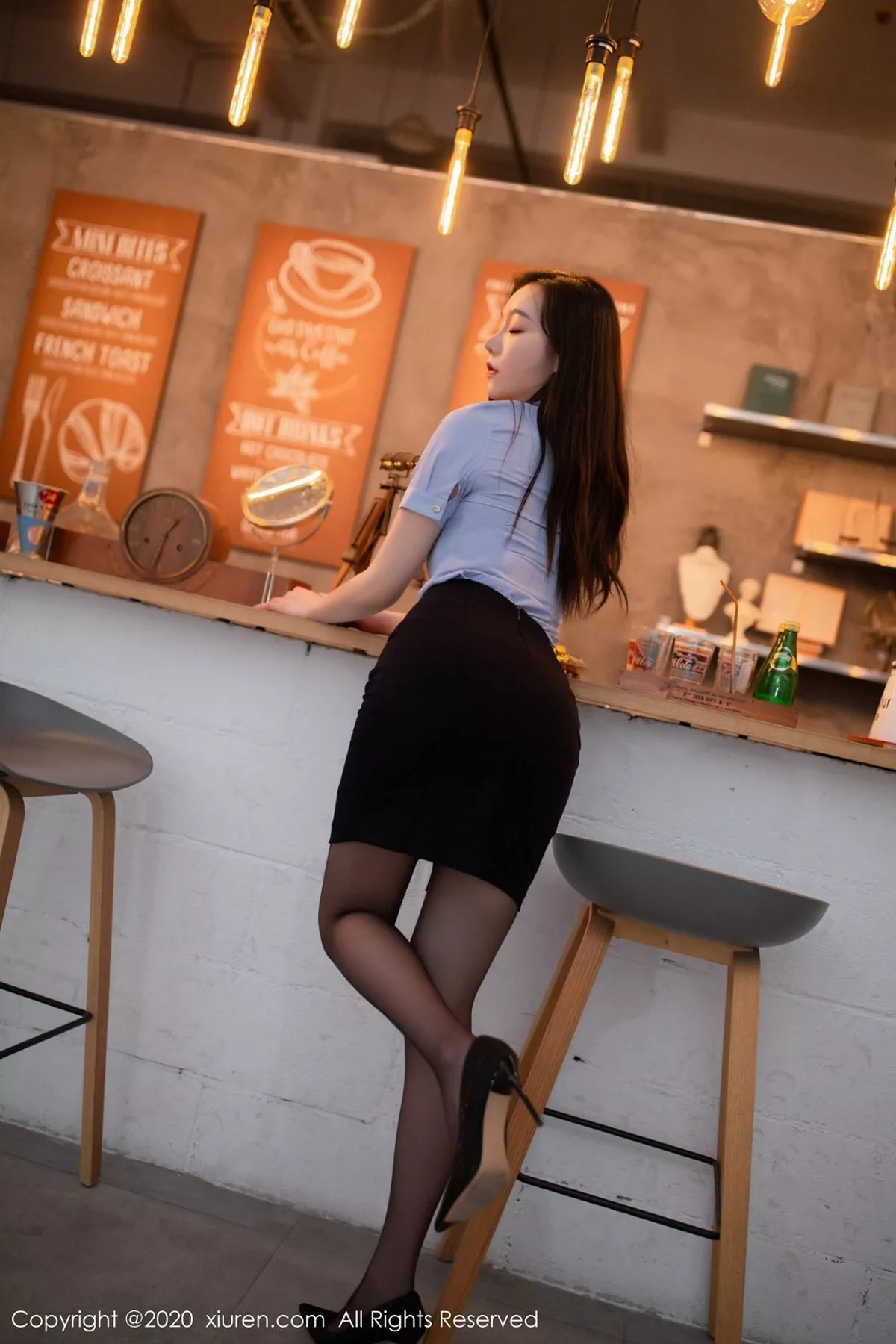 秀人集.com_[XiuRen秀人网]No.2653_嫩模安然Maleah酒吧侍应生主题性感内衣秀婀娜身材撩人诱惑写真53P