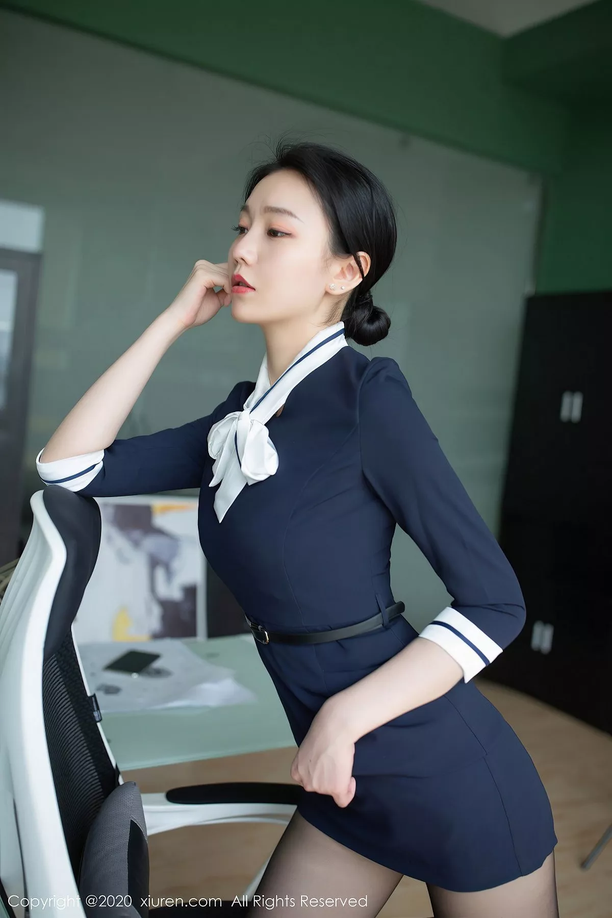 秀人集.com_[XiuRen秀人网]No.2614_嫩模安然Maleah职场老板主题私房半脱性感内衣露豪乳诱惑写真66P