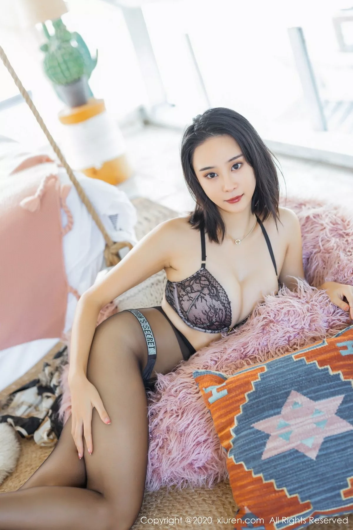 秀人集.com_[XiuRen秀人网]No.2635_嫩模蓝夏Akasha私房性感黑色内衣配黑丝裤袜秀完美身材诱惑写真60P