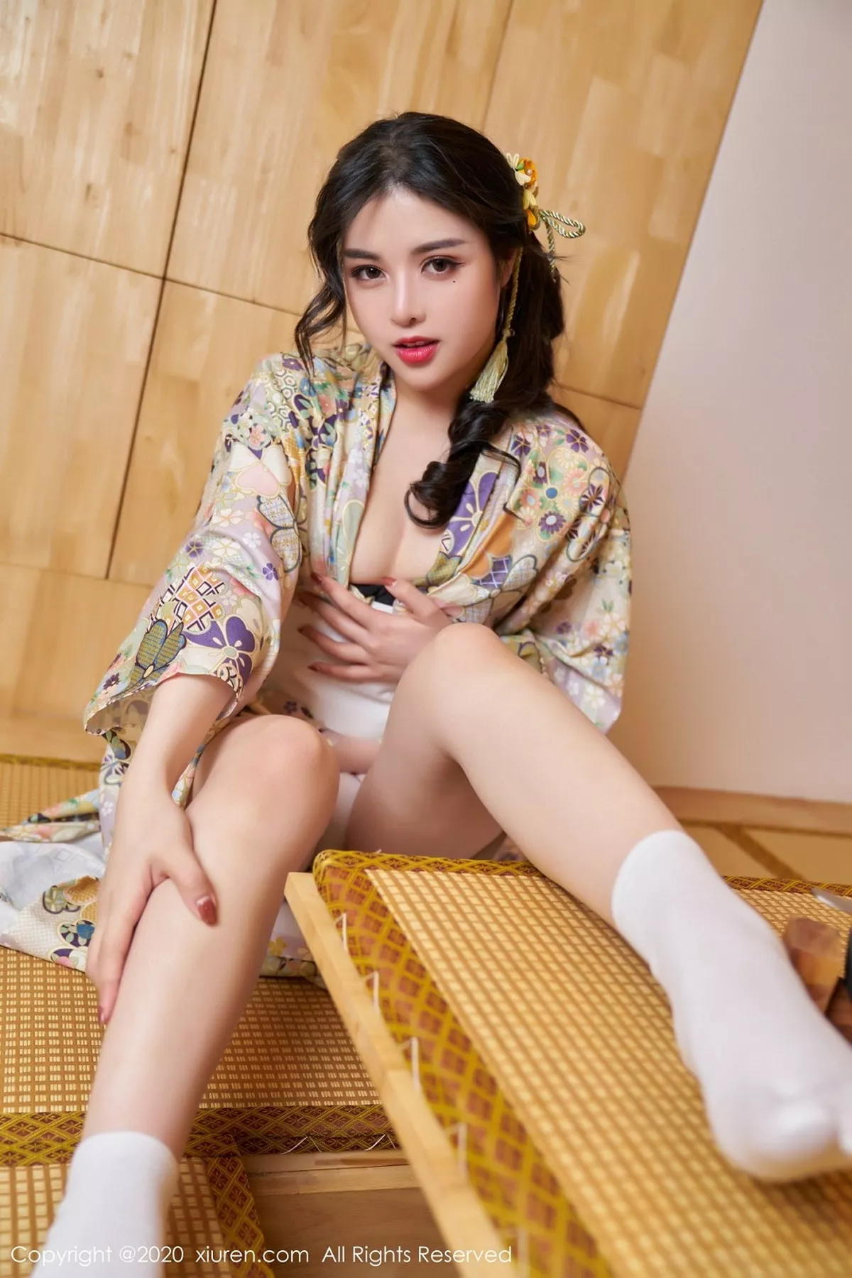 秀人集.com_[XiuRen秀人网]No.2853_嫩模韩静安私房花色性感和服半撩露白嫩翘臀美腿完美诱惑写真65P