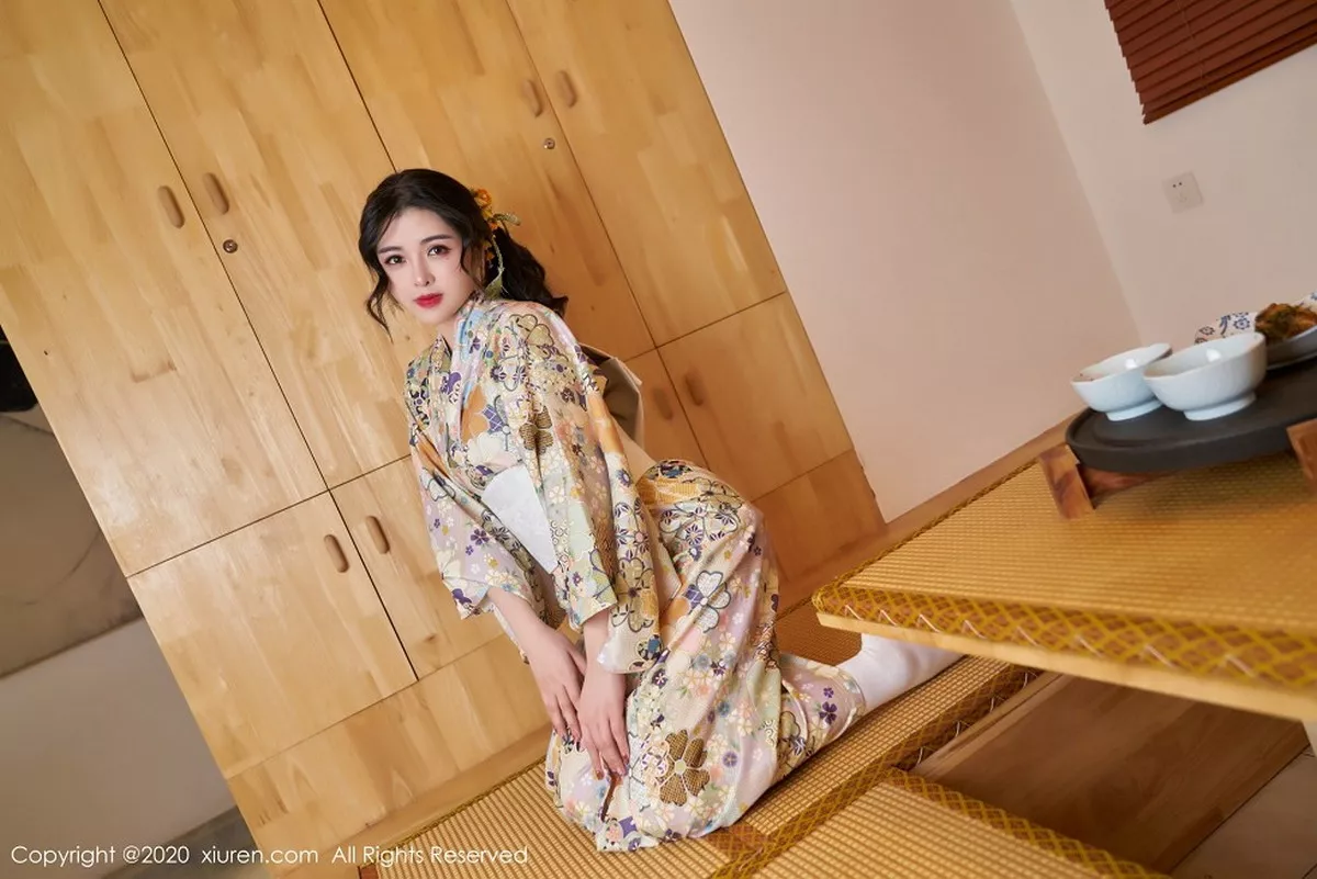 秀人集.com_[XiuRen秀人网]No.2853_嫩模韩静安私房花色性感和服半撩露白嫩翘臀美腿完美诱惑写真65P