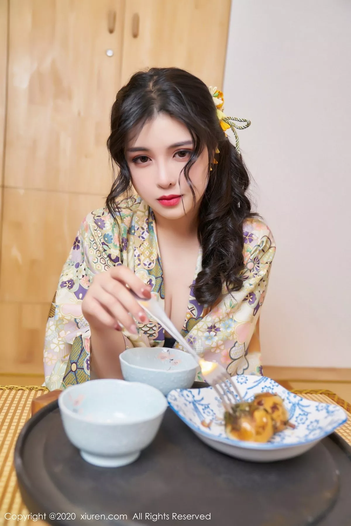 秀人集.com_[XiuRen秀人网]No.2853_嫩模韩静安私房花色性感和服半撩露白嫩翘臀美腿完美诱惑写真65P