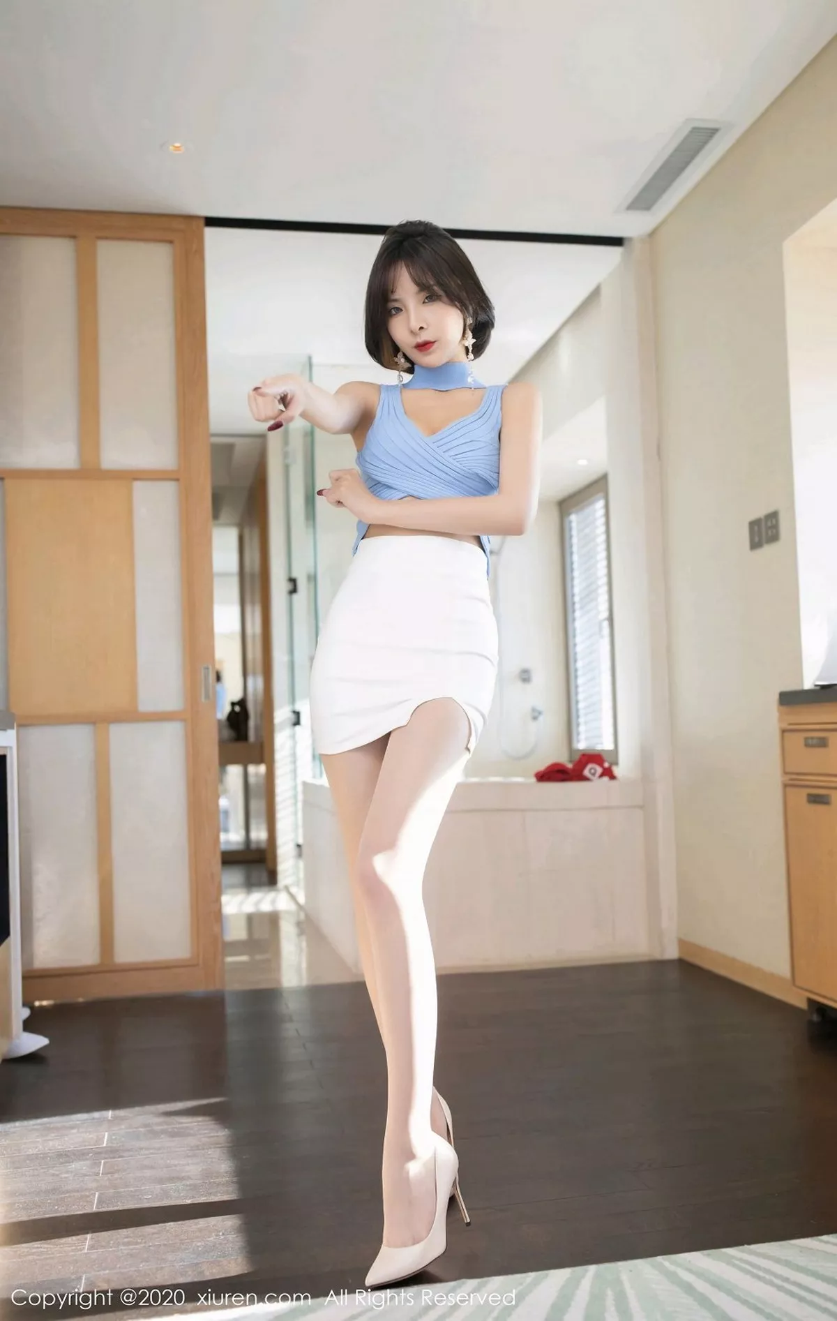 图片[7]-[XiuRen秀人网]第2876期陈小喵写真-秀人集